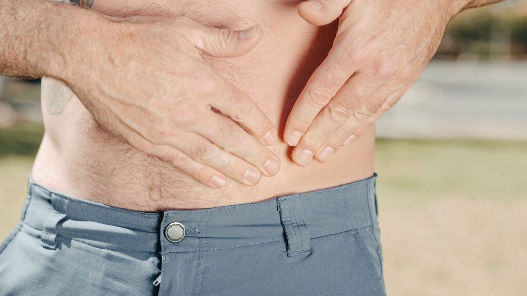 What is the best position to pass a kidney stone
